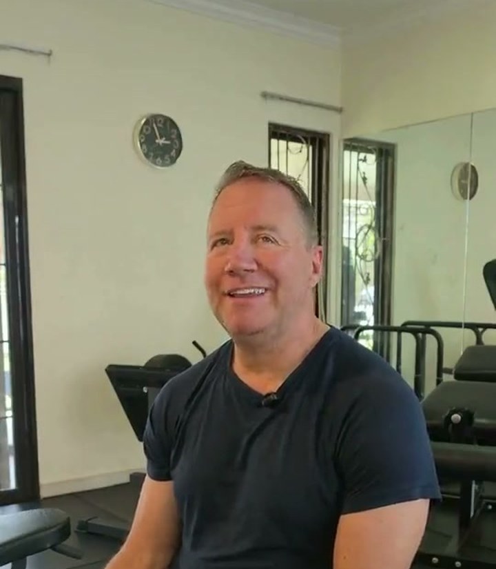 Charles in the gym